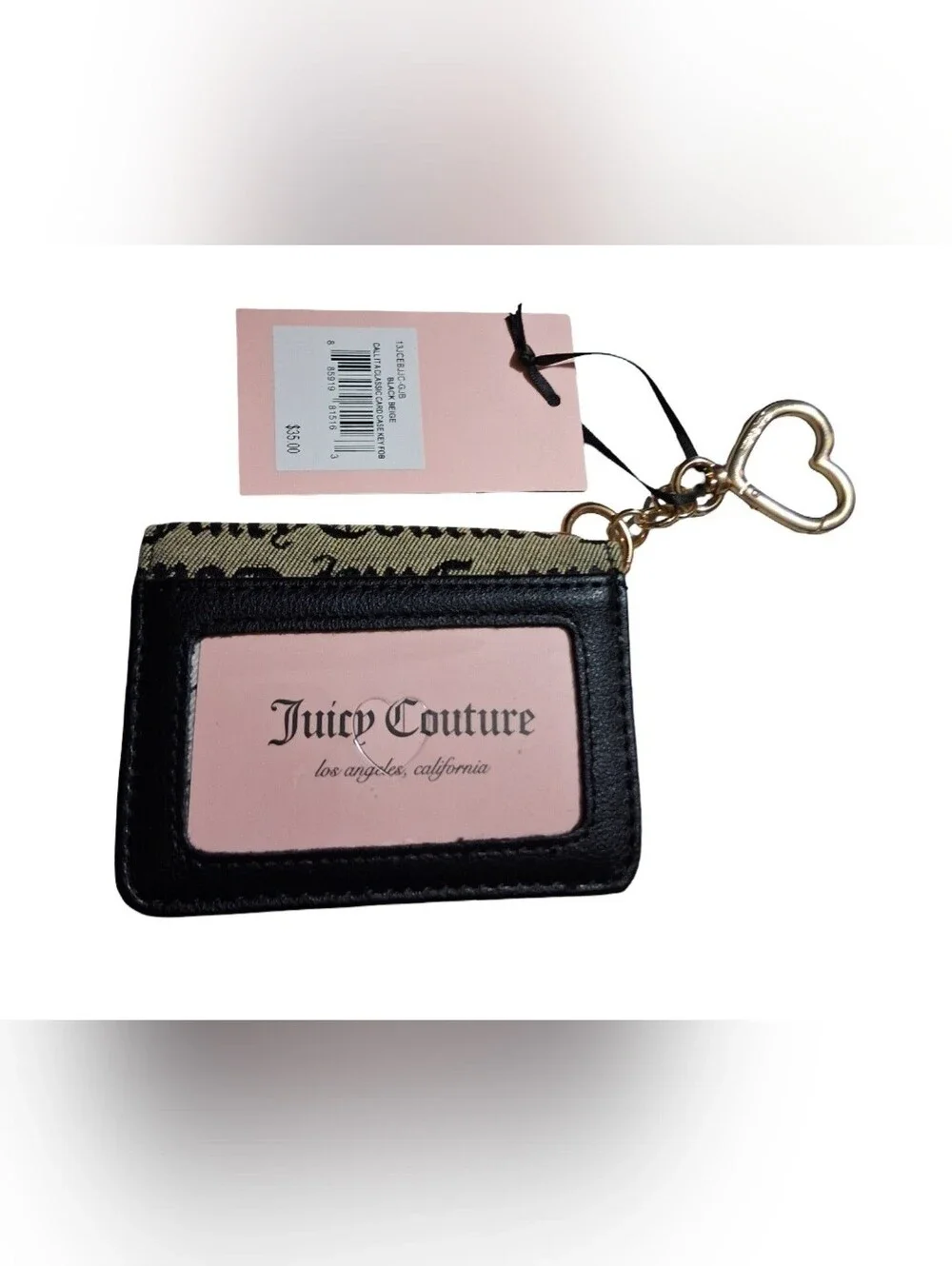 Juicy Couture Snap Shut Wallet W/ Keyring NWT